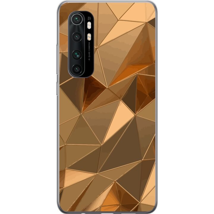 Mobiele hoes voor Xiaomi Mi Note 10 Lite met 3D Goud ontwerp in de groep SMARTPHONE & TABLETS / Mobielbescherming / Xiaomi bij TP E-commerce Nordic AB (A65084)