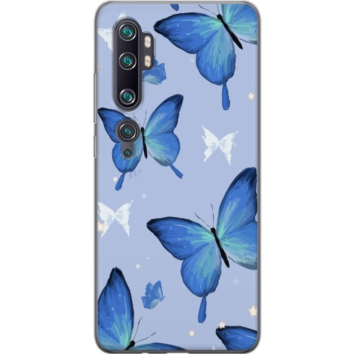 Mobiele hoes voor Xiaomi Mi Note 10 Pro met Blauwe vlinders ontwerp in de groep SMARTPHONE & TABLETS / Mobielbescherming / Xiaomi bij TP E-commerce Nordic AB (A65103)