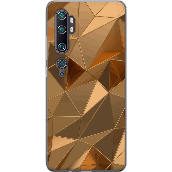 Mobiele hoes voor Xiaomi Mi Note 10 Pro met 3D Goud ontwerp in de groep SMARTPHONE & TABLETS / Mobielbescherming / Xiaomi bij TP E-commerce Nordic AB (A65111)