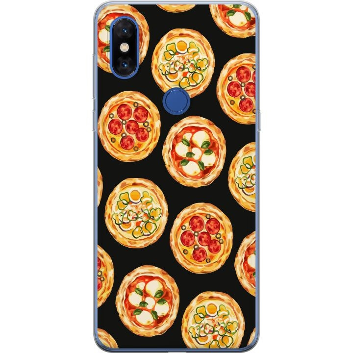 Mobiele hoes voor Xiaomi Mi Mix 3 met Pizza ontwerp in de groep SMARTPHONE & TABLETS / Mobielbescherming / Xiaomi bij TP E-commerce Nordic AB (A65127)