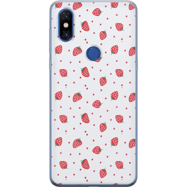 Mobiele hoes voor Xiaomi Mi Mix 3 met Aardbeien ontwerp in de groep SMARTPHONE & TABLETS / Mobielbescherming / Xiaomi bij TP E-commerce Nordic AB (A65131)