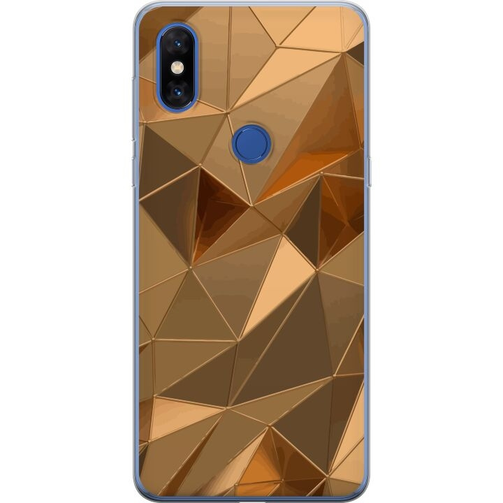 Mobiele hoes voor Xiaomi Mi Mix 3 met 3D Goud ontwerp in de groep SMARTPHONE & TABLETS / Mobielbescherming / Xiaomi bij TP E-commerce Nordic AB (A65138)