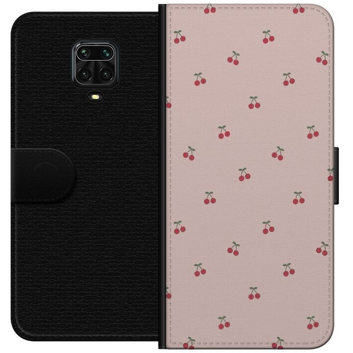 Portemonnee-hoesje voor Xiaomi Redmi Note 9 Pro met Kersen ontwerp in de groep SMARTPHONE & TABLETS / Mobielbescherming / Xiaomi bij TP E-commerce Nordic AB (A65148)