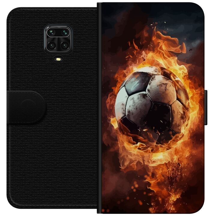 Portemonnee-hoesje voor Xiaomi Redmi Note 9 Pro met Voetbal ontwerp in de groep SMARTPHONE & TABLETS / Mobielbescherming / Xiaomi bij TP E-commerce Nordic AB (A65162)