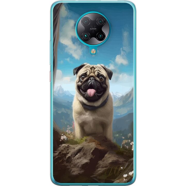 Mobiele hoes voor Xiaomi Poco F2 Pro met Blije Hond ontwerp in de groep SMARTPHONE & TABLETS / Mobielbescherming / Xiaomi bij TP E-commerce Nordic AB (A65213)