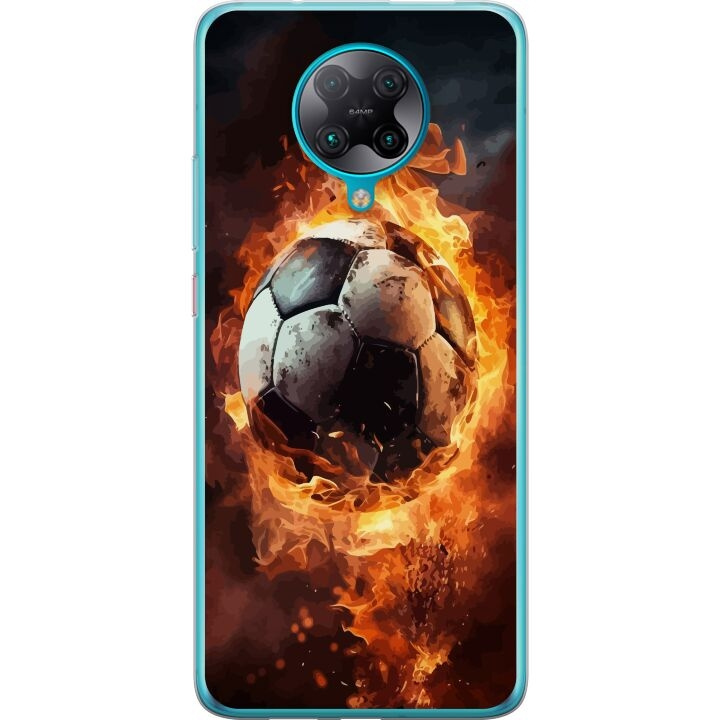 Mobiele hoes voor Xiaomi Poco F2 Pro met Voetbal ontwerp in de groep SMARTPHONE & TABLETS / Mobielbescherming / Xiaomi bij TP E-commerce Nordic AB (A65216)