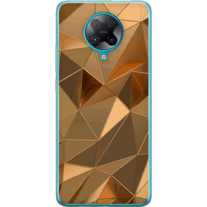 Mobiele hoes voor Xiaomi Poco F2 Pro met 3D Goud ontwerp in de groep SMARTPHONE & TABLETS / Mobielbescherming / Xiaomi bij TP E-commerce Nordic AB (A65219)