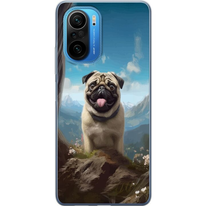 Mobiele hoes voor Xiaomi Poco F3 met Blije Hond ontwerp in de groep SMARTPHONE & TABLETS / Mobielbescherming / Xiaomi bij TP E-commerce Nordic AB (A65240)