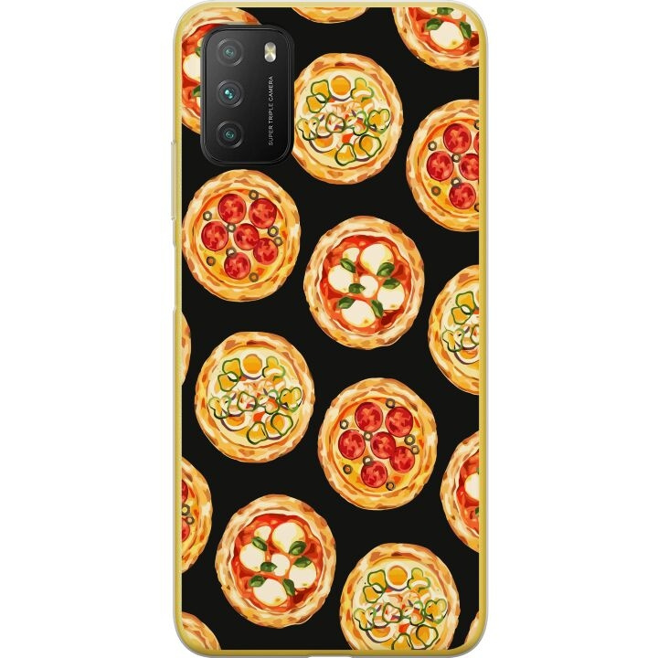 Mobiele hoes voor Xiaomi Poco M3 met Pizza ontwerp in de groep SMARTPHONE & TABLETS / Mobielbescherming / Xiaomi bij TP E-commerce Nordic AB (A65316)