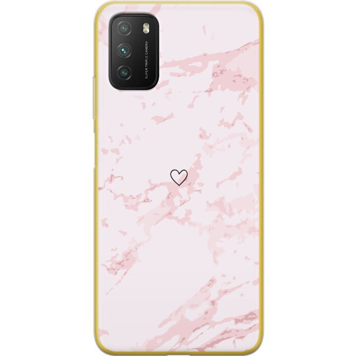 Mobiele hoes voor Xiaomi Poco M3 met Roze Hart ontwerp in de groep SMARTPHONE & TABLETS / Mobielbescherming / Xiaomi bij TP E-commerce Nordic AB (A65326)