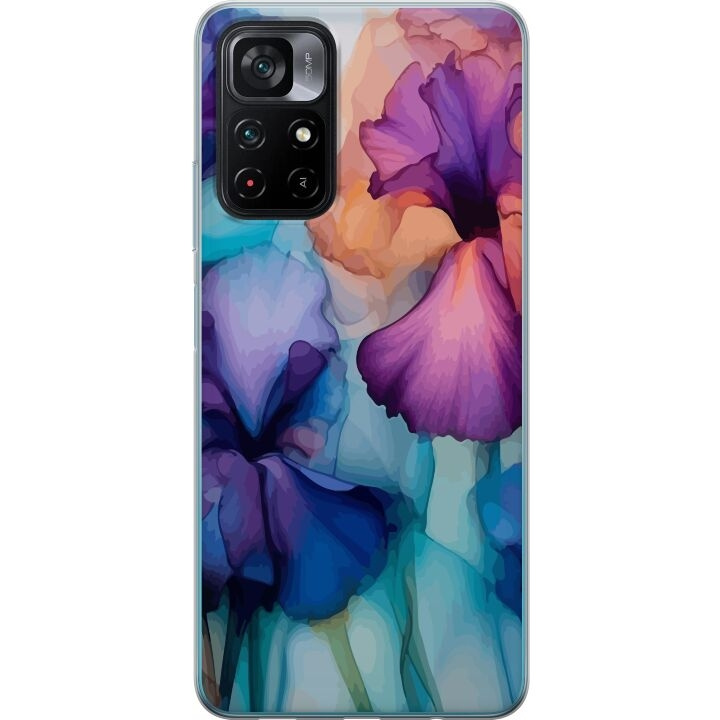 Mobiele hoes voor Xiaomi Poco M4 Pro 5G met Magische bloemen ontwerp in de groep SMARTPHONE & TABLETS / Mobielbescherming / Xiaomi bij TP E-commerce Nordic AB (A65333)