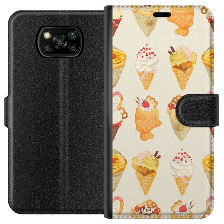 Portemonnee-hoesje voor Xiaomi Poco X3 NFC met Glasachtig ontwerp in de groep SMARTPHONE & TABLETS / Mobielbescherming / Xiaomi bij TP E-commerce Nordic AB (A65368)