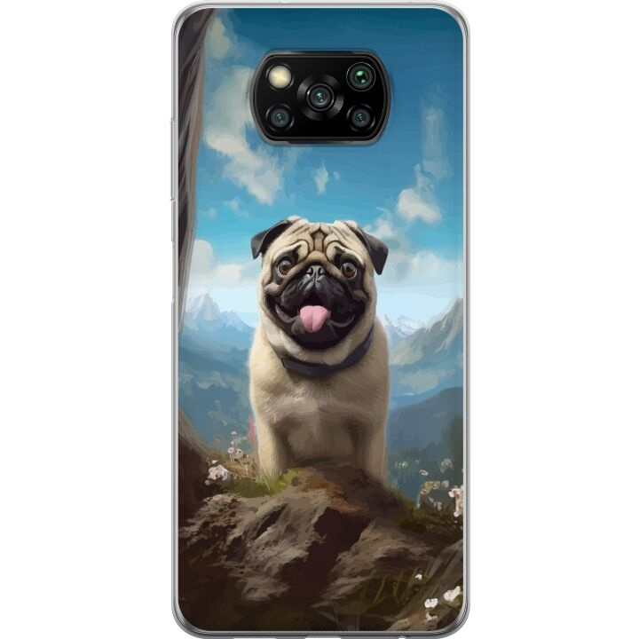 Mobiele hoes voor Xiaomi Poco X3 NFC met Blije Hond ontwerp in de groep SMARTPHONE & TABLETS / Mobielbescherming / Xiaomi bij TP E-commerce Nordic AB (A65402)