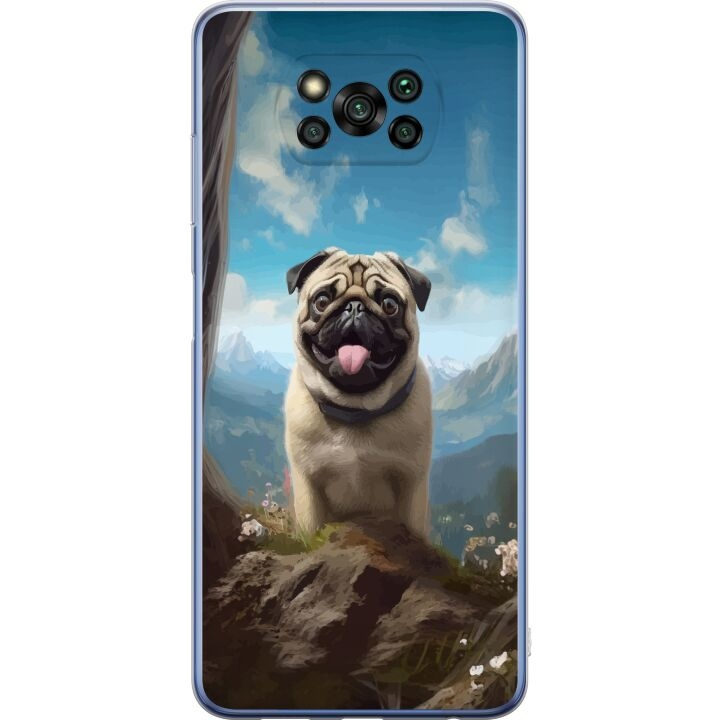 Mobiele hoes voor Xiaomi Poco X3 Pro met Blije Hond ontwerp in de groep SMARTPHONE & TABLETS / Mobielbescherming / Xiaomi bij TP E-commerce Nordic AB (A65429)