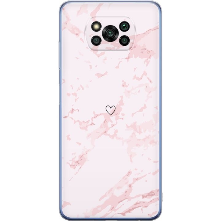 Mobiele hoes voor Xiaomi Poco X3 Pro met Roze Hart ontwerp in de groep SMARTPHONE & TABLETS / Mobielbescherming / Xiaomi bij TP E-commerce Nordic AB (A65434)