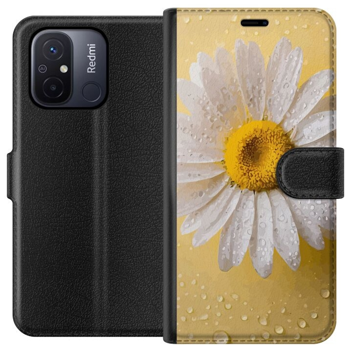 Portemonnee-hoesje voor Xiaomi Redmi 12C met Porseleinbloem ontwerp in de groep SMARTPHONE & TABLETS / Mobielbescherming / Xiaomi bij TP E-commerce Nordic AB (A65546)