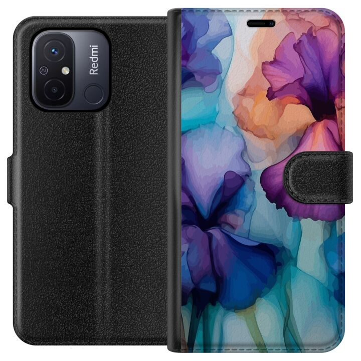 Portemonnee-hoesje voor Xiaomi Redmi 12C met Magische bloemen ontwerp in de groep SMARTPHONE & TABLETS / Mobielbescherming / Xiaomi bij TP E-commerce Nordic AB (A65549)