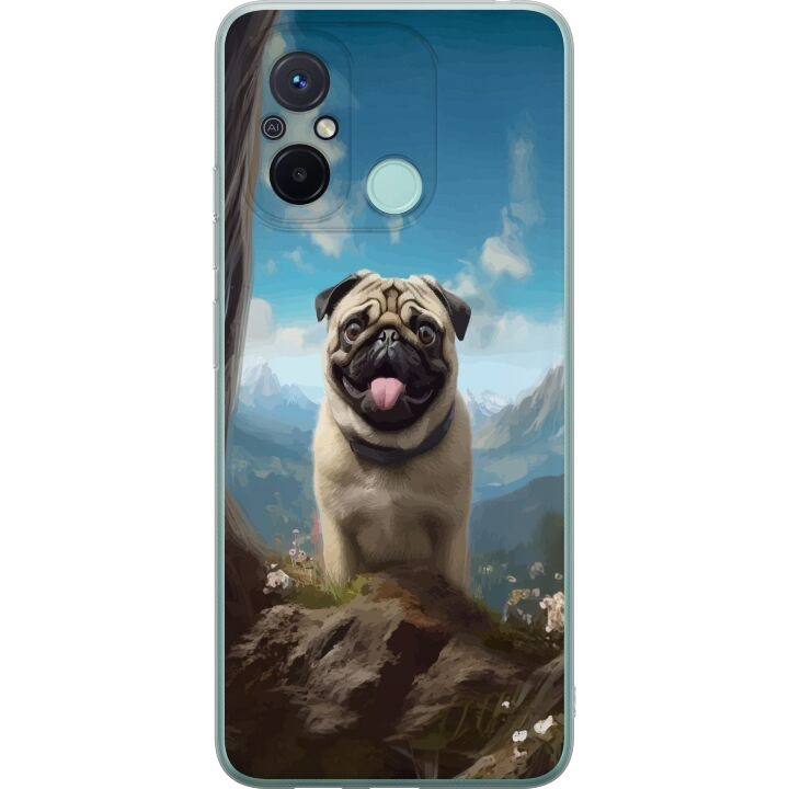 Mobiele hoes voor Xiaomi Redmi 12C met Blije Hond ontwerp in de groep SMARTPHONE & TABLETS / Mobielbescherming / Xiaomi bij TP E-commerce Nordic AB (A65591)