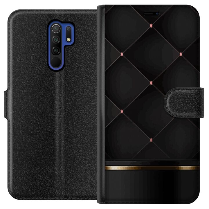 Portemonnee-hoesje voor Xiaomi Redmi 9 met Luxe lijn ontwerp in de groep SMARTPHONE & TABLETS / Mobielbescherming / Xiaomi bij TP E-commerce Nordic AB (A65642)