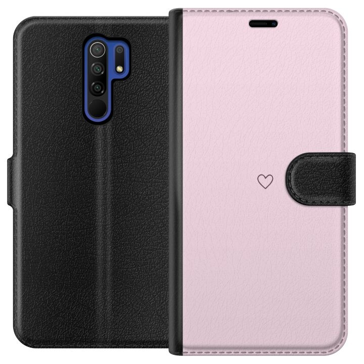 Portemonnee-hoesje voor Xiaomi Redmi 9 met Hart ontwerp in de groep SMARTPHONE & TABLETS / Mobielbescherming / Xiaomi bij TP E-commerce Nordic AB (A65646)