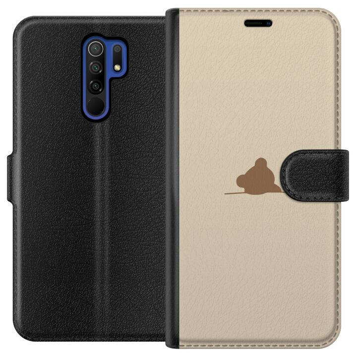 Portemonnee-hoesje voor Xiaomi Redmi 9 met Nalle ontwerp in de groep SMARTPHONE & TABLETS / Mobielbescherming / Xiaomi bij TP E-commerce Nordic AB (A65647)