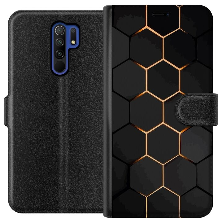 Portemonnee-hoesje voor Xiaomi Redmi 9 met Luxe Patroon ontwerp in de groep SMARTPHONE & TABLETS / Mobielbescherming / Xiaomi bij TP E-commerce Nordic AB (A65652)