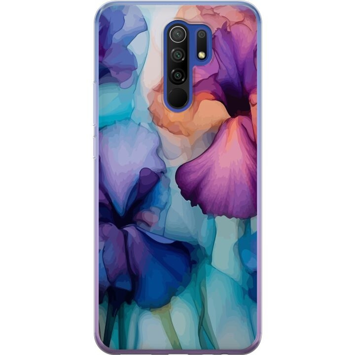 Mobiele hoes voor Xiaomi Redmi 9 met Magische bloemen ontwerp in de groep SMARTPHONE & TABLETS / Mobielbescherming / Xiaomi bij TP E-commerce Nordic AB (A65657)