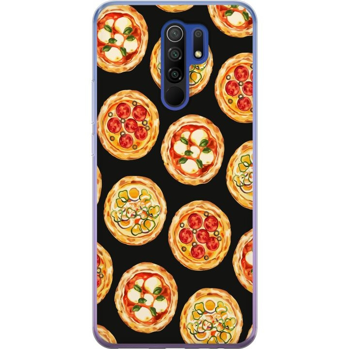 Mobiele hoes voor Xiaomi Redmi 9 met Pizza ontwerp in de groep SMARTPHONE & TABLETS / Mobielbescherming / Xiaomi bij TP E-commerce Nordic AB (A65667)