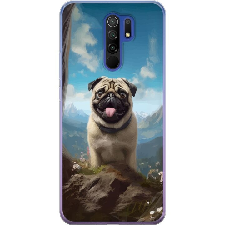 Mobiele hoes voor Xiaomi Redmi 9 met Blije Hond ontwerp in de groep SMARTPHONE & TABLETS / Mobielbescherming / Xiaomi bij TP E-commerce Nordic AB (A65672)