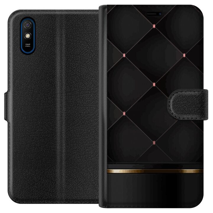 Portemonnee-hoesje voor Xiaomi Redmi 9A met Luxe lijn ontwerp in de groep SMARTPHONE & TABLETS / Mobielbescherming / Xiaomi bij TP E-commerce Nordic AB (A65696)