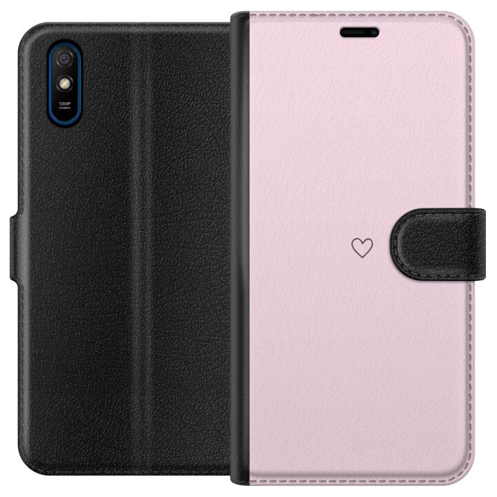 Portemonnee-hoesje voor Xiaomi Redmi 9A met Hart ontwerp in de groep SMARTPHONE & TABLETS / Mobielbescherming / Xiaomi bij TP E-commerce Nordic AB (A65700)