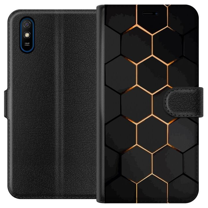 Portemonnee-hoesje voor Xiaomi Redmi 9A met Luxe Patroon ontwerp in de groep SMARTPHONE & TABLETS / Mobielbescherming / Xiaomi bij TP E-commerce Nordic AB (A65706)