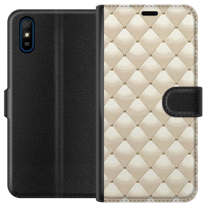 Portemonnee-hoesje voor Xiaomi Redmi 9A met Goudglans ontwerp in de groep SMARTPHONE & TABLETS / Mobielbescherming / Xiaomi bij TP E-commerce Nordic AB (A65707)