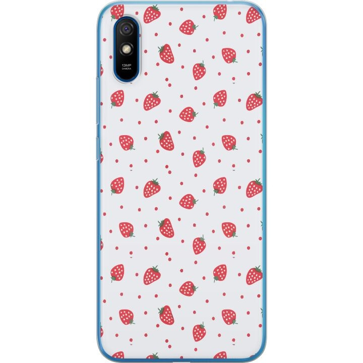 Mobiele hoes voor Xiaomi Redmi 9A met Aardbeien ontwerp in de groep SMARTPHONE & TABLETS / Mobielbescherming / Xiaomi bij TP E-commerce Nordic AB (A65725)