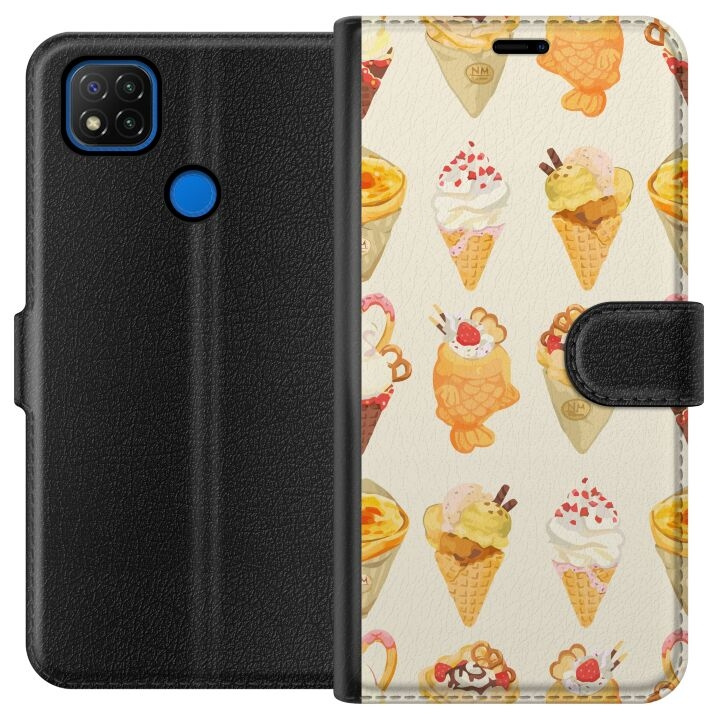 Portemonnee-hoesje voor Xiaomi Redmi 9C met Glasachtig ontwerp in de groep SMARTPHONE & TABLETS / Mobielbescherming / Xiaomi bij TP E-commerce Nordic AB (A65773)