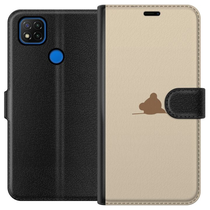 Portemonnee-hoesje voor Xiaomi Redmi 9C met Nalle ontwerp in de groep SMARTPHONE & TABLETS / Mobielbescherming / Xiaomi bij TP E-commerce Nordic AB (A65782)