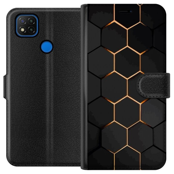 Portemonnee-hoesje voor Xiaomi Redmi 9C met Luxe Patroon ontwerp in de groep SMARTPHONE & TABLETS / Mobielbescherming / Xiaomi bij TP E-commerce Nordic AB (A65787)