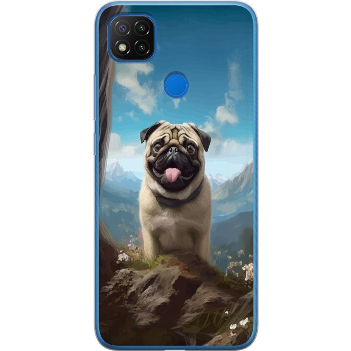 Mobiele hoes voor Xiaomi Redmi 9C met Blije Hond ontwerp in de groep SMARTPHONE & TABLETS / Mobielbescherming / Xiaomi bij TP E-commerce Nordic AB (A65807)