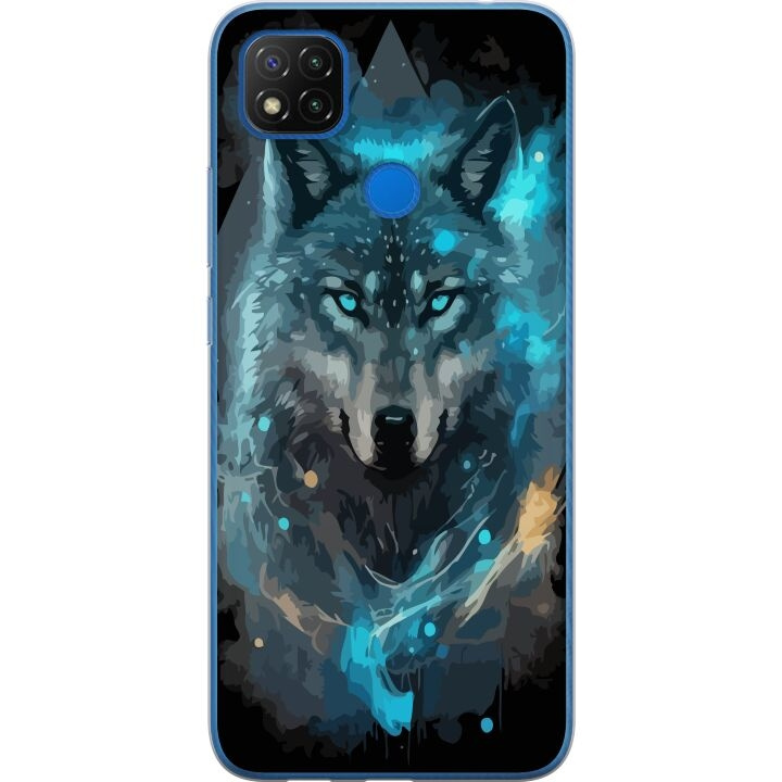 Mobiele hoes voor Xiaomi Redmi 9C NFC met Wolf ontwerp in de groep SMARTPHONE & TABLETS / Mobielbescherming / Xiaomi bij TP E-commerce Nordic AB (A65821)