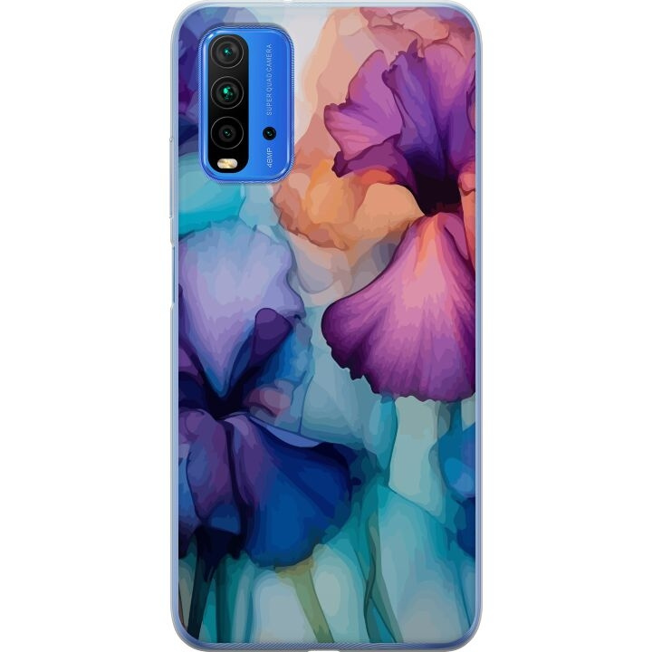 Mobiele hoes voor Xiaomi Redmi 9T met Magische bloemen ontwerp in de groep SMARTPHONE & TABLETS / Mobielbescherming / Xiaomi bij TP E-commerce Nordic AB (A65846)