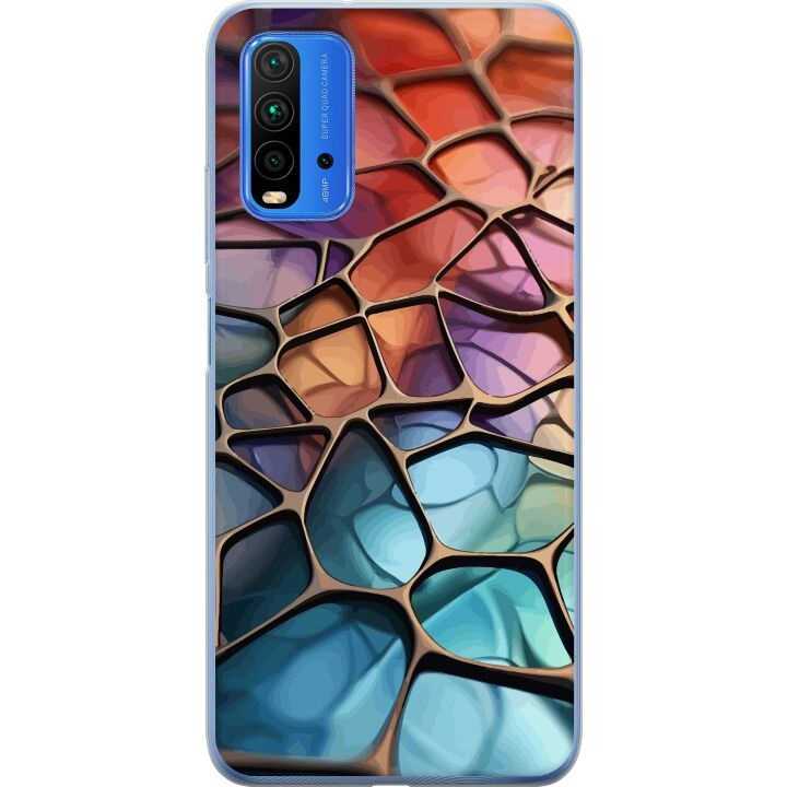 Mobiele hoes voor Xiaomi Redmi 9T met Metallic patroon ontwerp in de groep SMARTPHONE & TABLETS / Mobielbescherming / Xiaomi bij TP E-commerce Nordic AB (A65853)