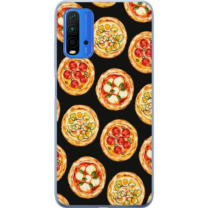 Mobiele hoes voor Xiaomi Redmi 9T met Pizza ontwerp in de groep SMARTPHONE & TABLETS / Mobielbescherming / Xiaomi bij TP E-commerce Nordic AB (A65856)