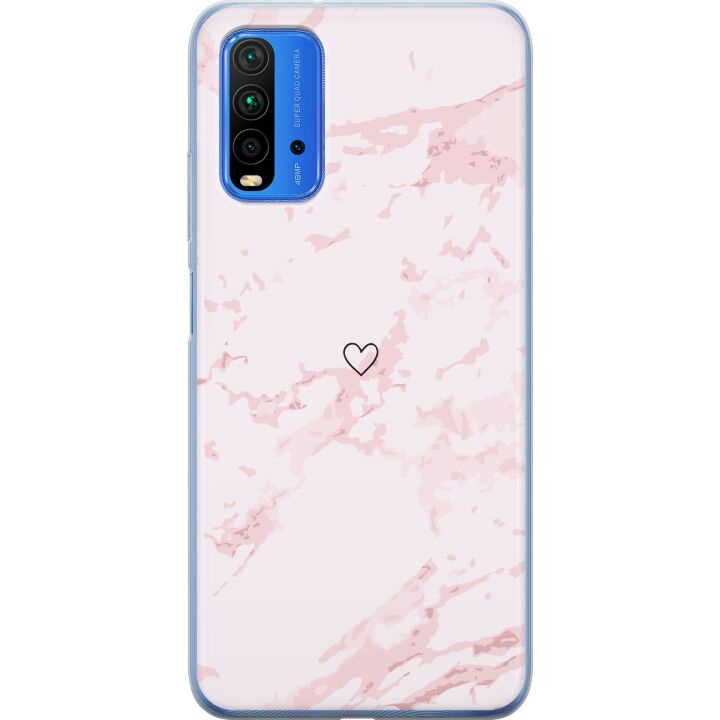 Mobiele hoes voor Xiaomi Redmi 9T met Roze Hart ontwerp in de groep SMARTPHONE & TABLETS / Mobielbescherming / Xiaomi bij TP E-commerce Nordic AB (A65866)