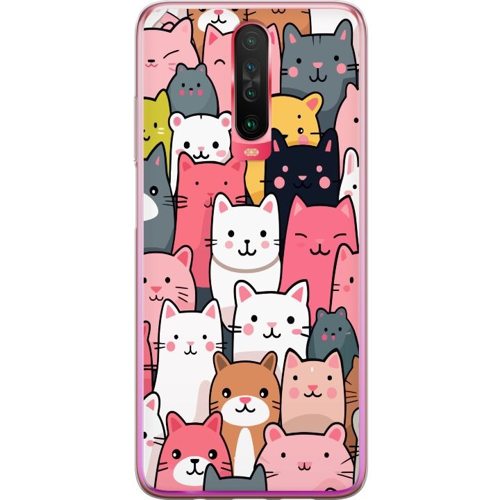 Mobiele hoes voor Xiaomi Redmi K30 met Kattenpatroon ontwerp in de groep SMARTPHONE & TABLETS / Mobielbescherming / Xiaomi bij TP E-commerce Nordic AB (A65878)