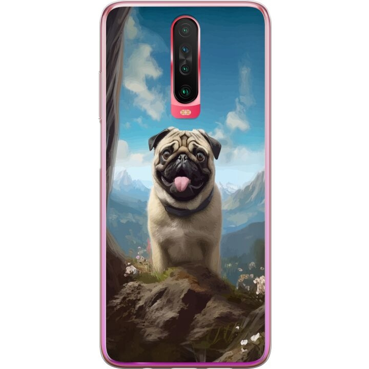 Mobiele hoes voor Xiaomi Redmi K30 met Blije Hond ontwerp in de groep SMARTPHONE & TABLETS / Mobielbescherming / Xiaomi bij TP E-commerce Nordic AB (A65888)