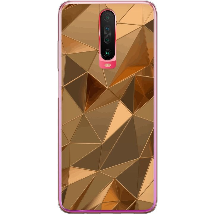 Mobiele hoes voor Xiaomi Redmi K30 met 3D Goud ontwerp in de groep SMARTPHONE & TABLETS / Mobielbescherming / Xiaomi bij TP E-commerce Nordic AB (A65894)