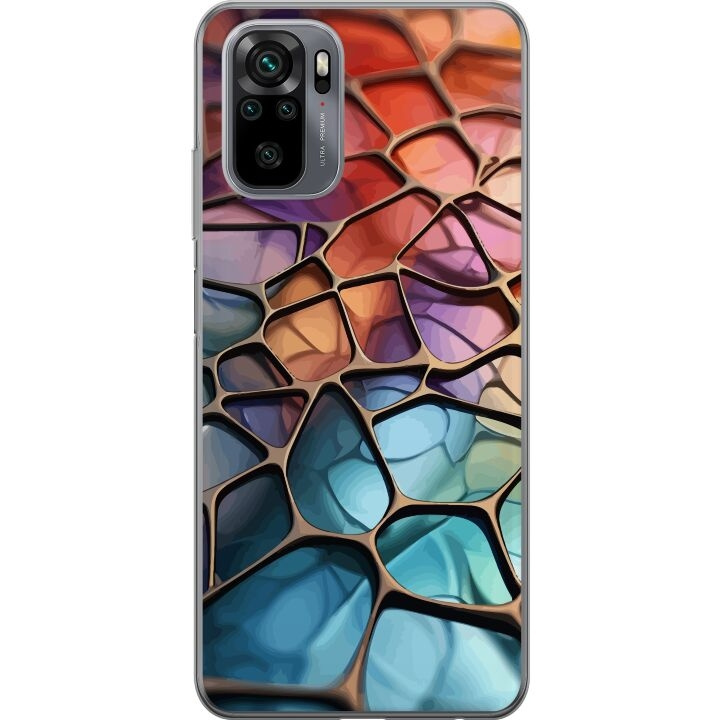 Mobiele hoes voor Xiaomi Redmi Note 10 met Metallic patroon ontwerp in de groep SMARTPHONE & TABLETS / Mobielbescherming / Xiaomi bij TP E-commerce Nordic AB (A65907)