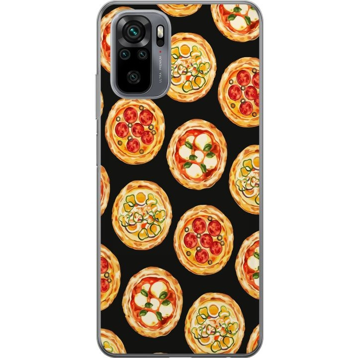 Mobiele hoes voor Xiaomi Redmi Note 10 met Pizza ontwerp in de groep SMARTPHONE & TABLETS / Mobielbescherming / Xiaomi bij TP E-commerce Nordic AB (A65910)