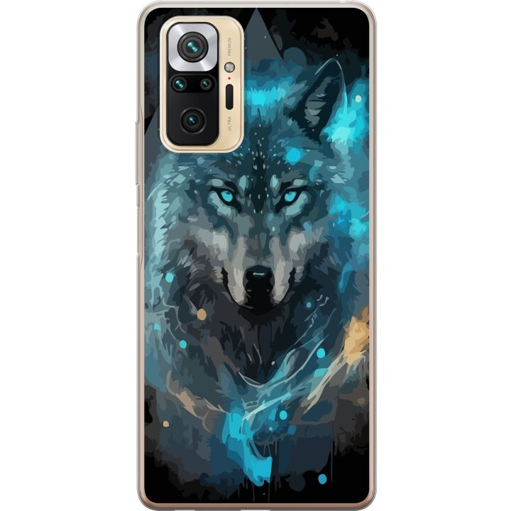 Mobiele hoes voor Xiaomi Redmi Note 10 Pro met Wolf ontwerp in de groep SMARTPHONE & TABLETS / Mobielbescherming / Xiaomi bij TP E-commerce Nordic AB (A65983)