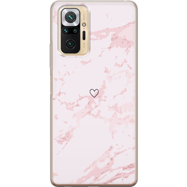 Mobiele hoes voor Xiaomi Redmi Note 10 Pro met Roze Hart ontwerp in de groep SMARTPHONE & TABLETS / Mobielbescherming / Xiaomi bij TP E-commerce Nordic AB (A66001)